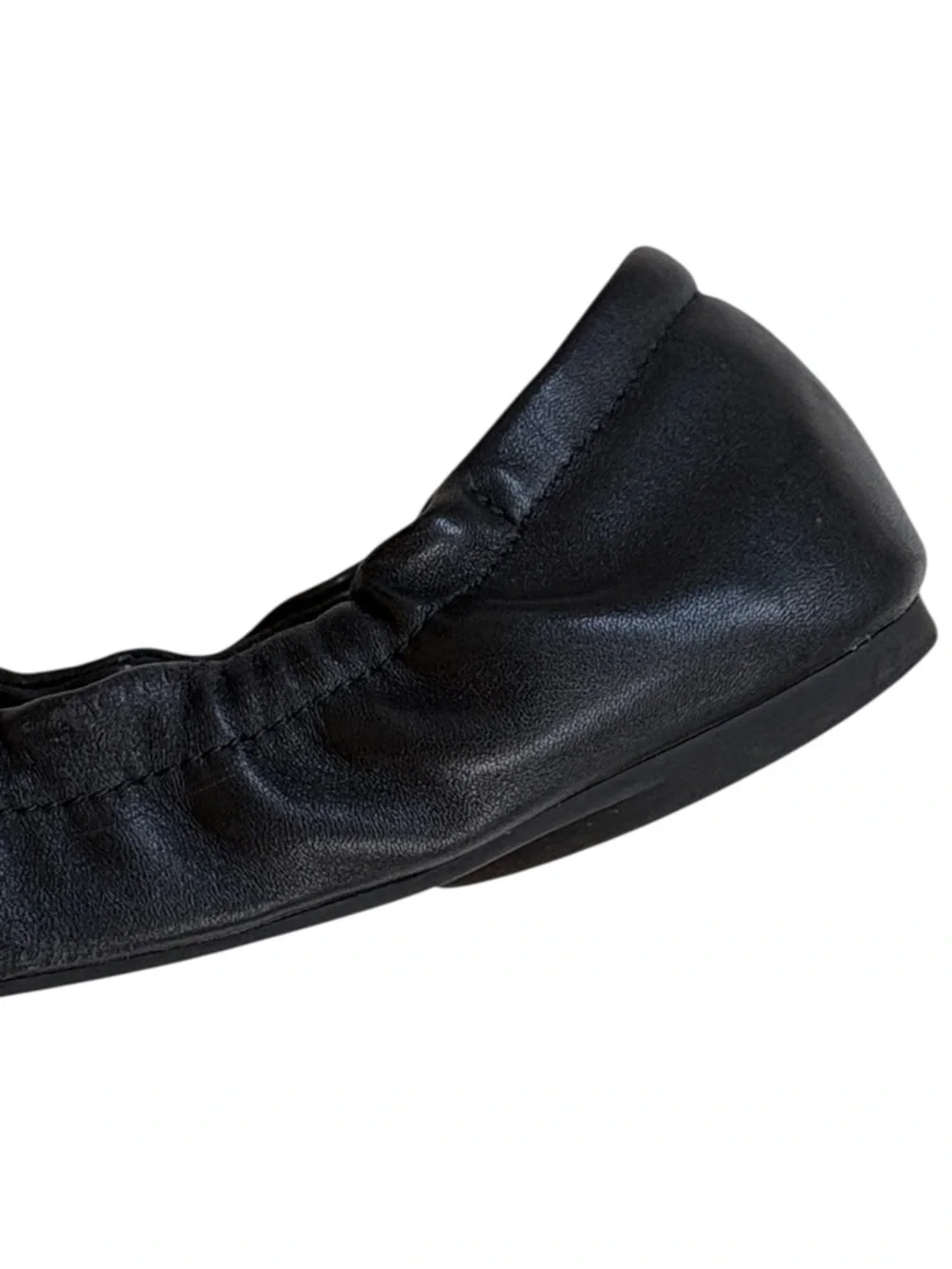 Tory Burch Leather Ambrose Ballet Flats Black Size 7
